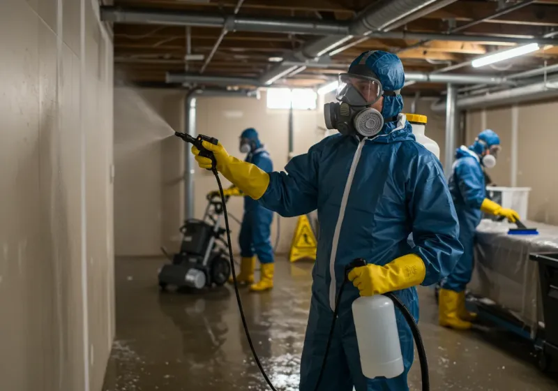 Basement Sanitization and Antimicrobial Treatment process in Pupukea, HI